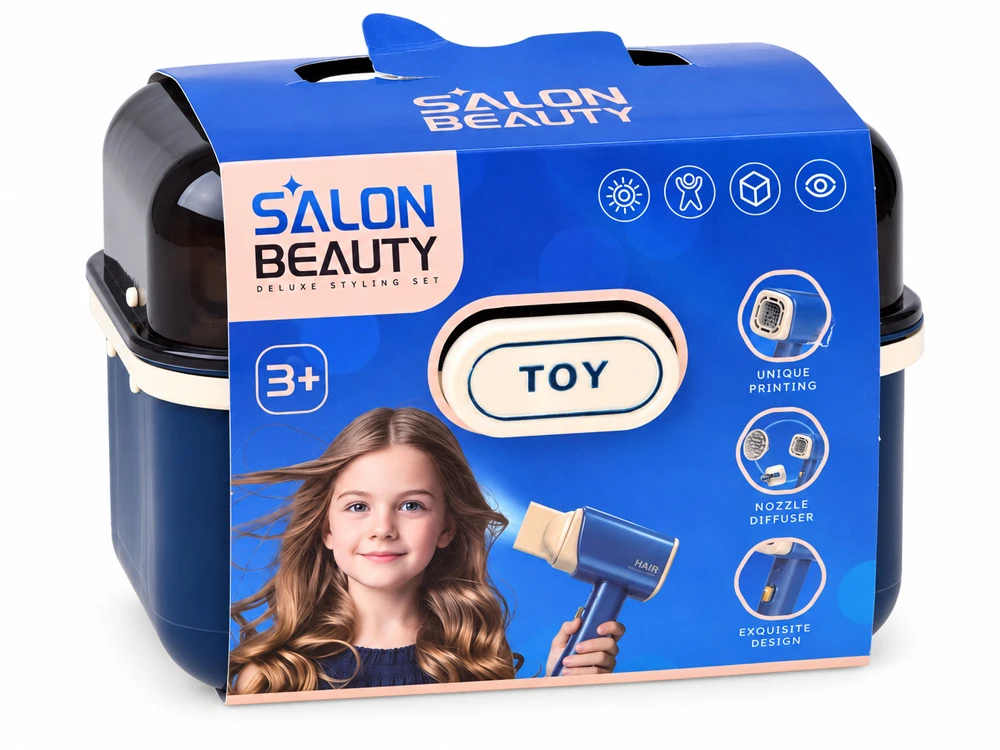 Jokomisiada Large hairdressing set in a carry case – "little hairdresser" kit for children (ZA6614)