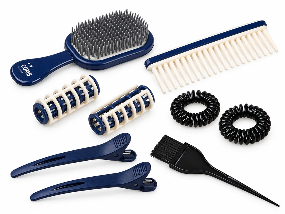 Jokomisiada Large hairdressing set in a carry case – "little hairdresser" kit for children (ZA6614)