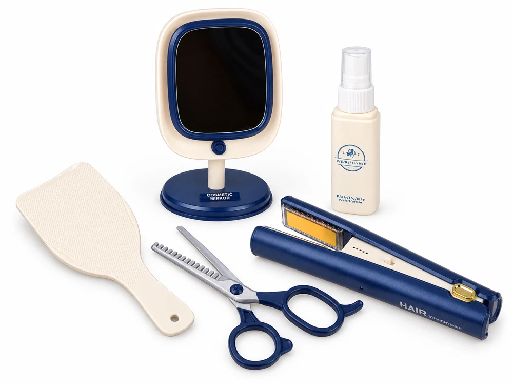 Jokomisiada Large hairdressing set in a carry case – "little hairdresser" kit for children (ZA6614)