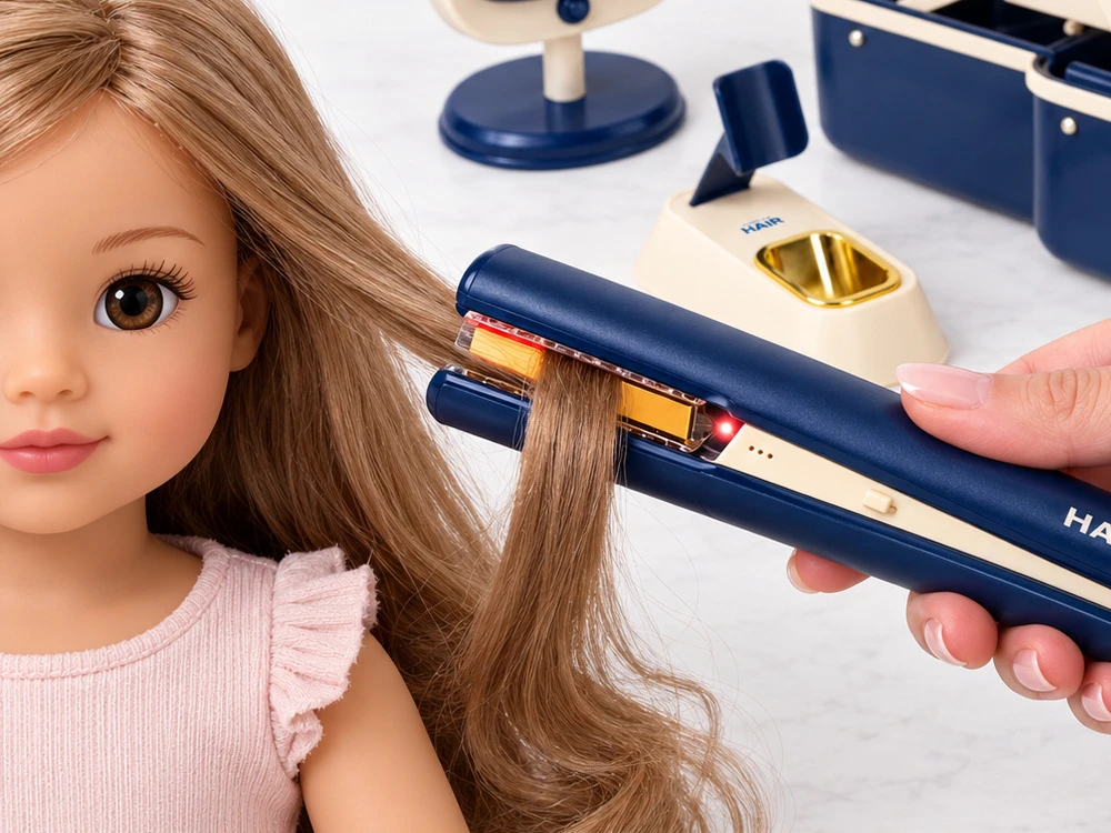 Jokomisiada Large hairdressing set in a carry case – "little hairdresser" kit for children (ZA6614)