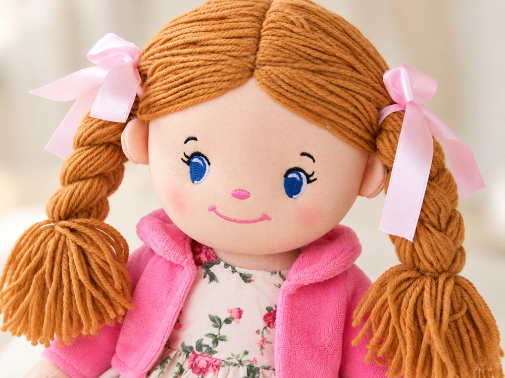 Jokomisiada Didelė medžiaginė lėlė HANIA, tekstilinė lėlė, 40 cm, ZA6279