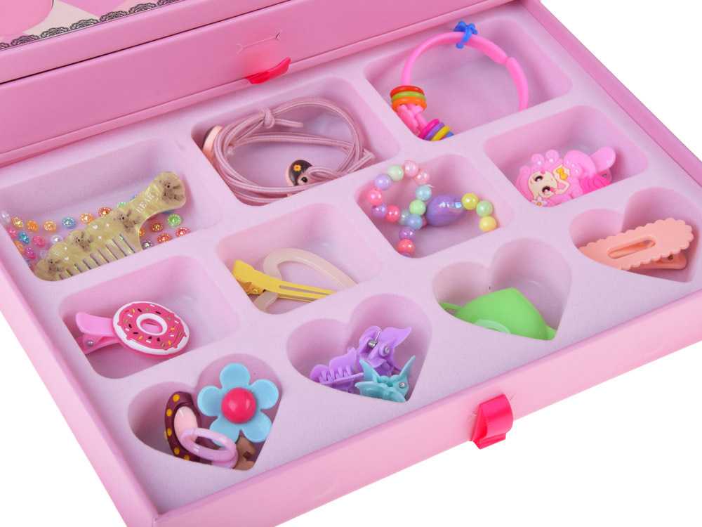 Jokomisiada Large makeup set - a charming box with cosmetics and jewelry ZA5693