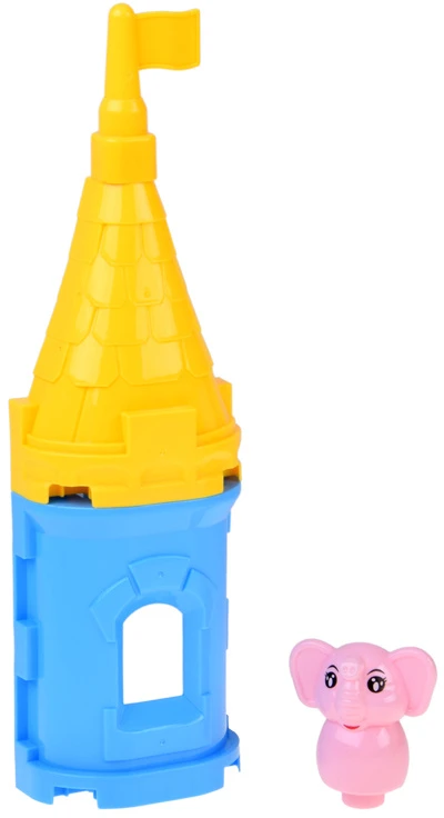 Jokomisiada LARGE plastikas blocks 94 pieces in a container with a handle + figures ZA6429