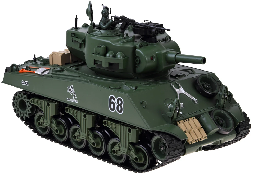 Jokomisiada Large Remote-Controlled RC Tank That Shoots BBs, with Remote Control RC0769