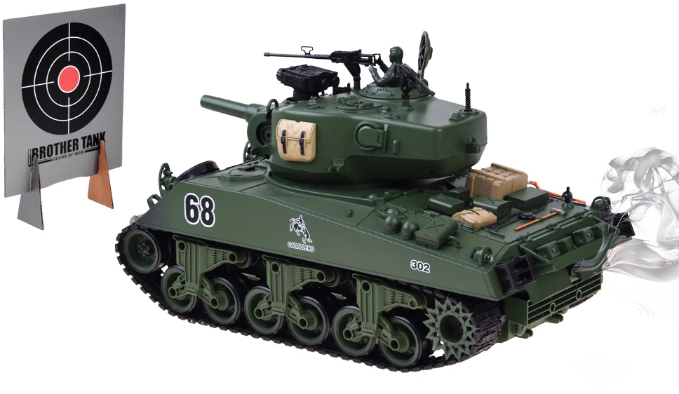 Jokomisiada Large Remote-Controlled RC Tank That Shoots BBs, with Remote Control RC0769