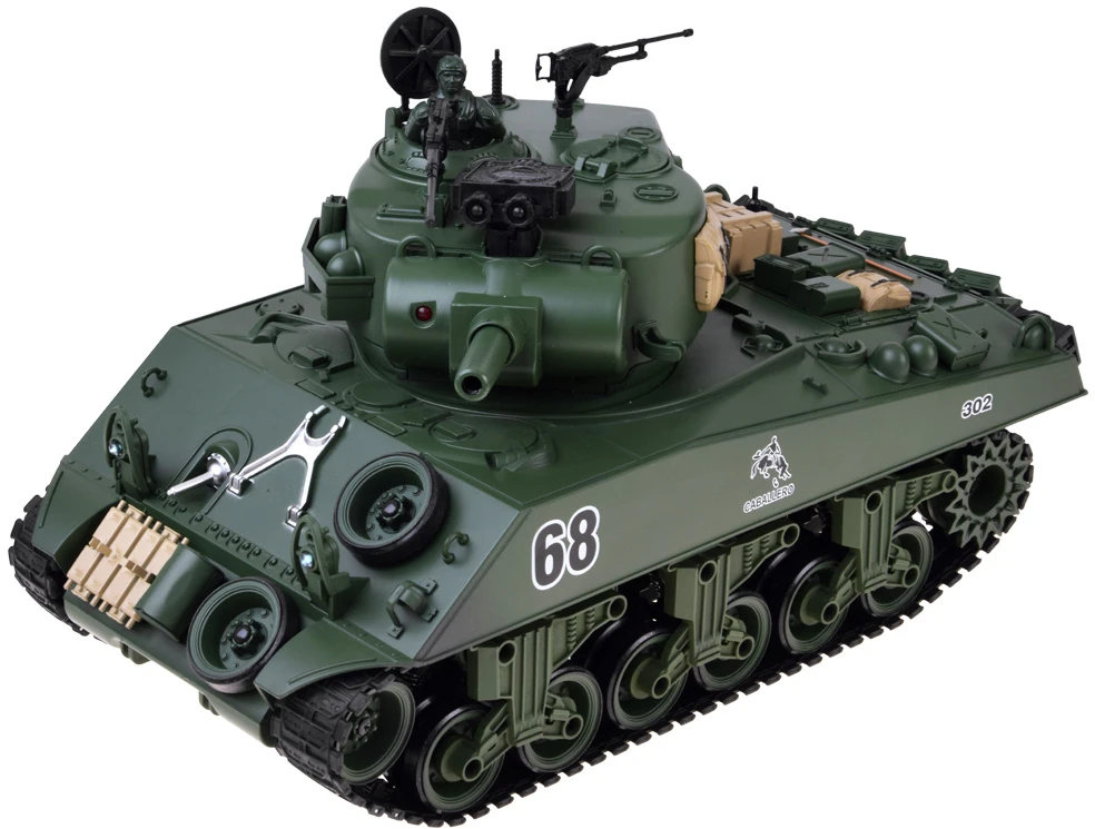 Jokomisiada Large Remote-Controlled RC Tank That Shoots BBs, with Remote Control RC0769