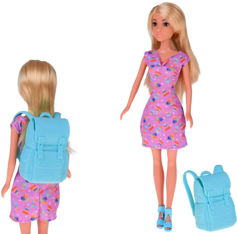 Jokomisiada Large set of doll family parents + children small dolls accessories ZA5421