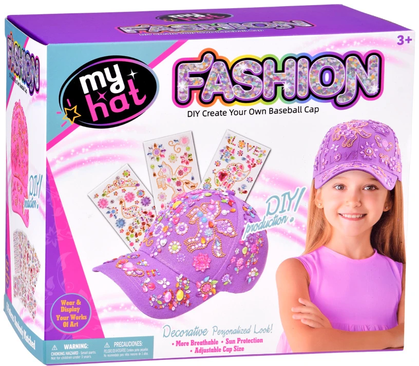 Jokomisiada LAVENDER baseball cap for decoration + DIY diamond stickers ZA6338