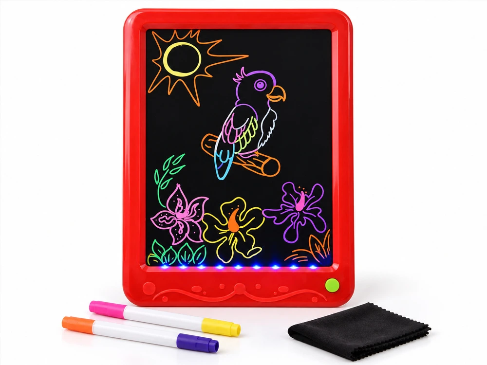 Jokomisiada LED Illuminated Drawing Board + Double-Sided Markers TA0119