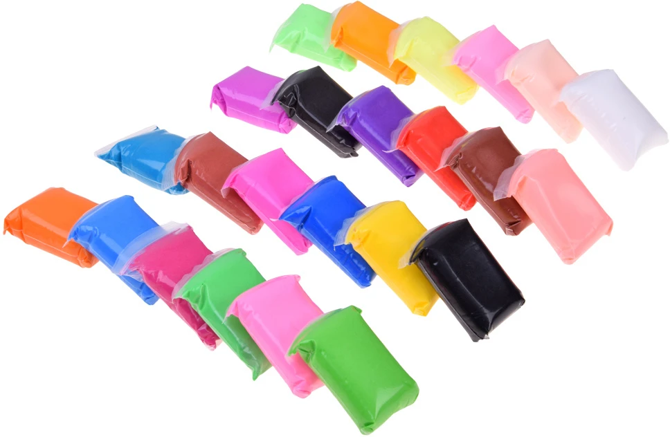 Jokomisiada Lightweight Foam Modelling Clay 24 Colours with Sculpting Tools ZA6288