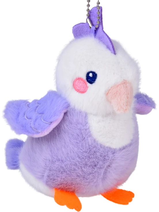 Jokomisiada Liliowa Lilka Plush Bird with Squeaker and Pendant, 13 cm ZA6426