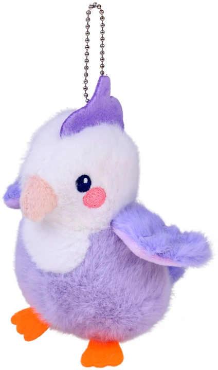 Jokomisiada Liliowa Lilka Plush Bird with Squeaker and Pendant, 13 cm ZA6426