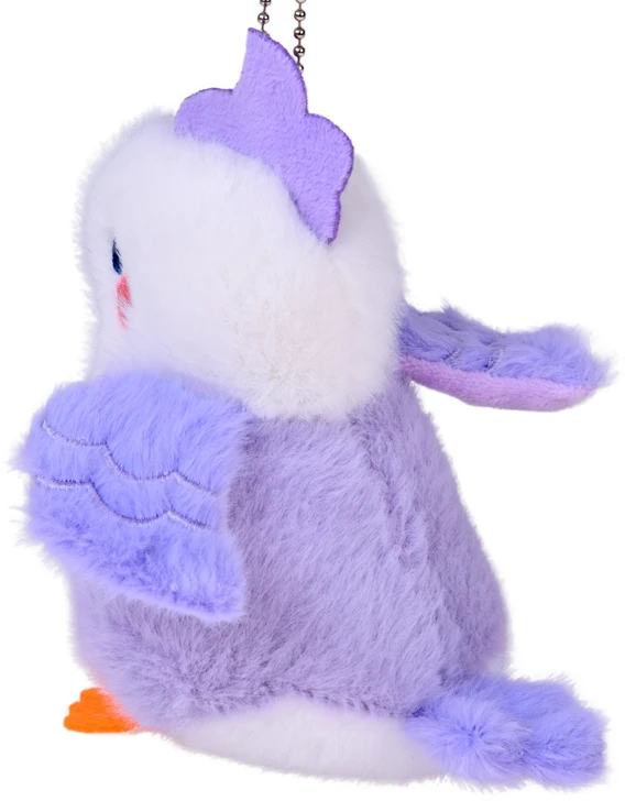 Jokomisiada Liliowa Lilka Plush Bird with Squeaker and Pendant, 13 cm ZA6426