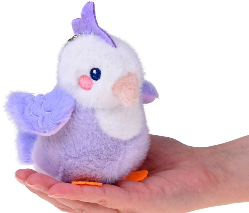 Jokomisiada Liliowa Lilka Plush Bird with Squeaker and Pendant, 13 cm ZA6426