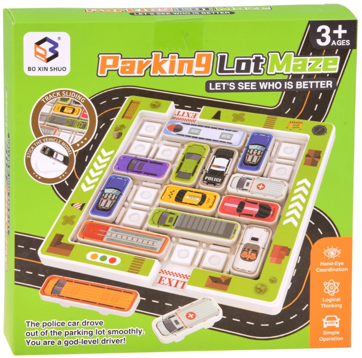 Dėlionė Jokomisiada Logic game PARKING puzzle - parking lock OFFLINE VERSION ZA6284