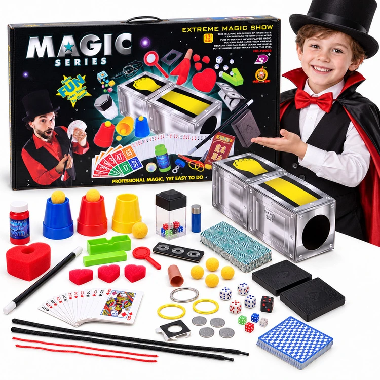 Jokomisiada MAGIC KIT - magic tricks, illusions, cards, dice and accessories ZA6455