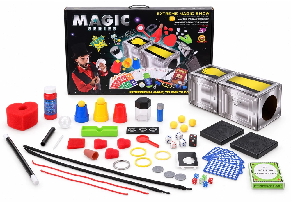 Jokomisiada MAGIC KIT - magic tricks, illusions, cards, dice and accessories ZA6455