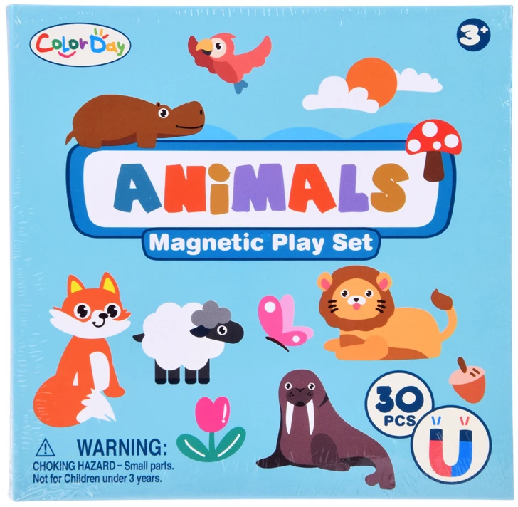 Dėlionė Jokomisiada Magnetic Animal Puzzle Play Board 30 Magnets for Children ZA6408