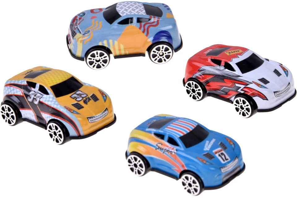 Jokomisiada Magnetic blocks CAR TRACK 168 pieces + 4 cars and road signs ZA6446