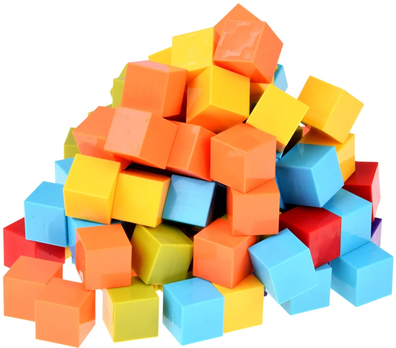 Jokomisiada Magnetic blocks - COLORFUL construction cubes BLOCKS 96pcs ZA6343