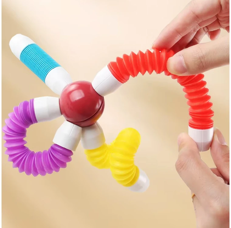 Jokomisiada Magnetic blocks TUBES - flexible construction set 226pcs ZA6547