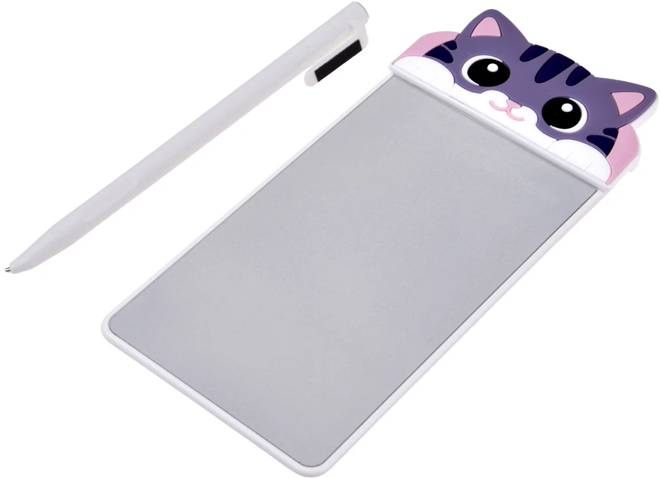 Jokomisiada Magnetic CAT Šaldytuvas Notepad Reusable Writing Board with Stylus ZA6461