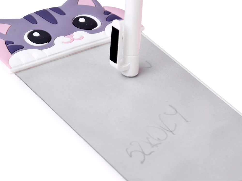 Jokomisiada Magnetic CAT Šaldytuvas Notepad Reusable Writing Board with Stylus ZA6461