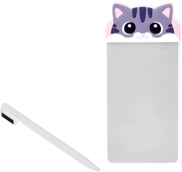 Jokomisiada Magnetic CAT Šaldytuvas Notepad Reusable Writing Board with Stylus ZA6461