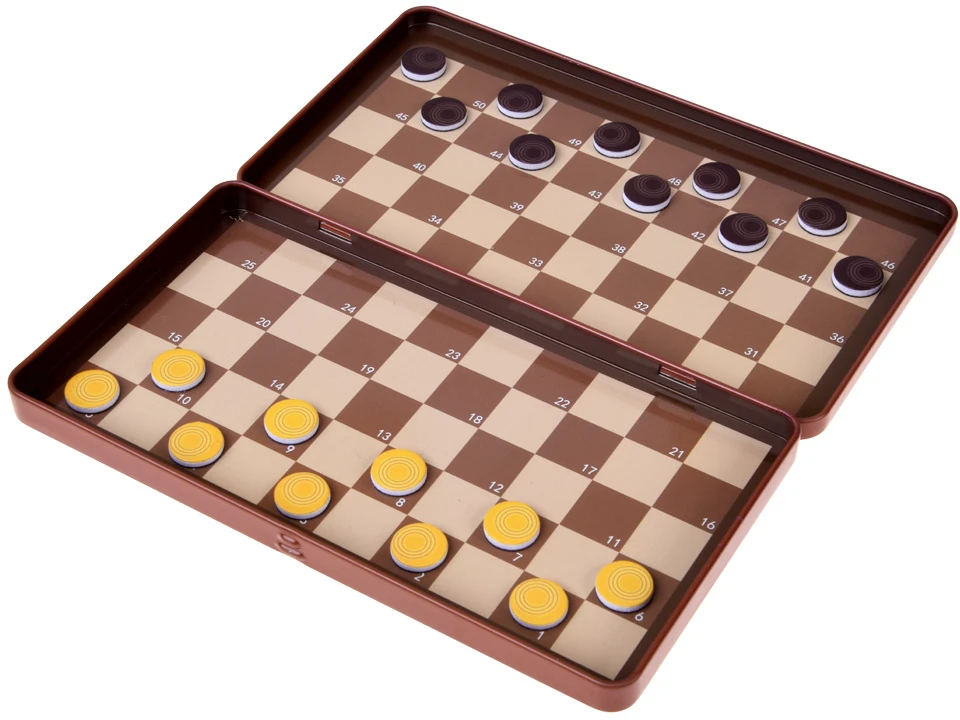 Jokomisiada Magnetic CHECKERS game - magnetic POCKET - for 2 people GR0838