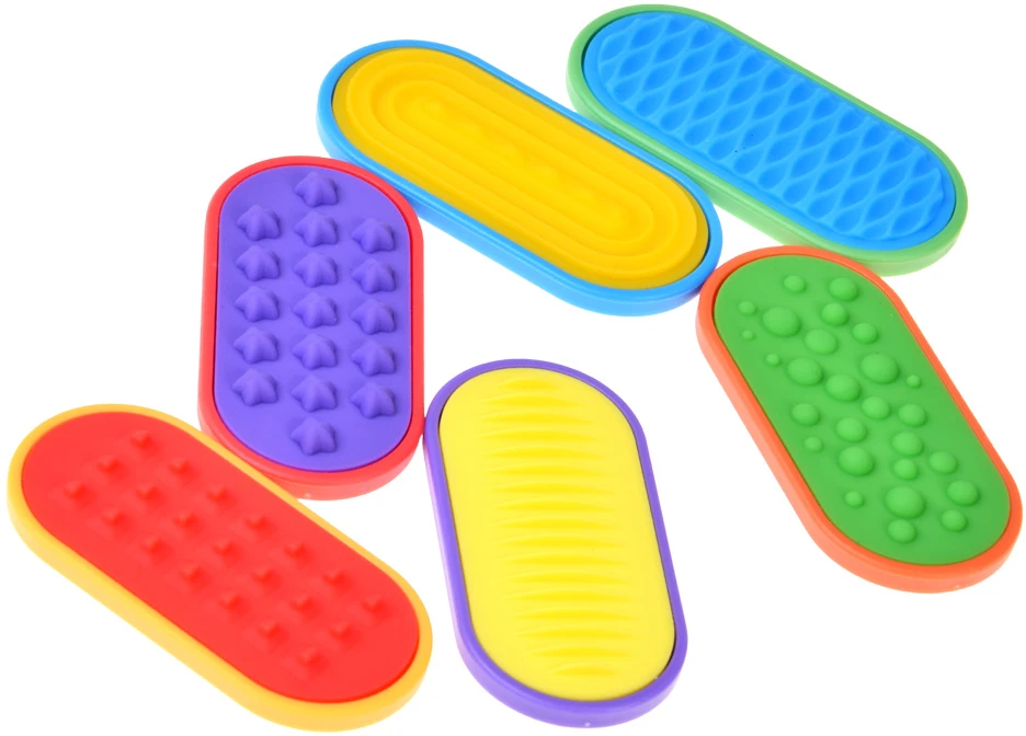 Jokomisiada Magnetic Sensory Fidget Sliders Set of 6 Textured Toys ZA6422