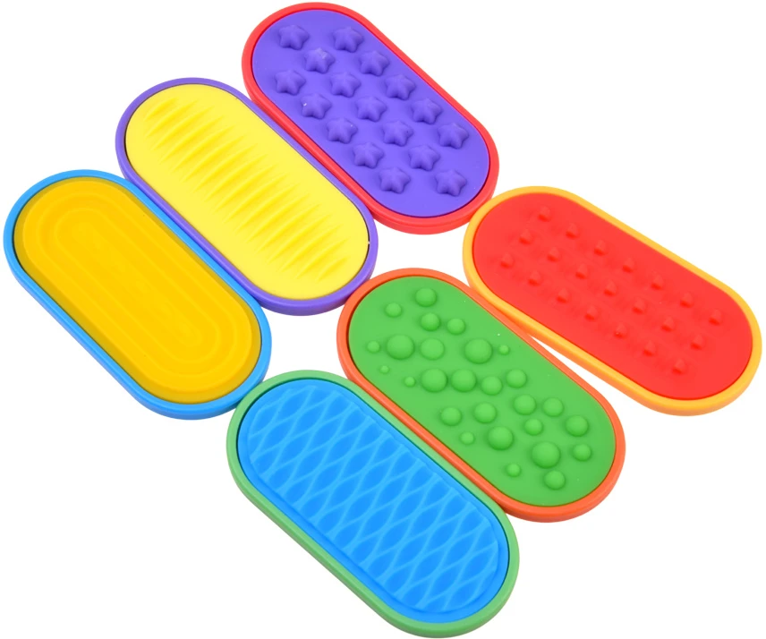Jokomisiada Magnetic Sensory Fidget Sliders Set of 6 Textured Toys ZA6422
