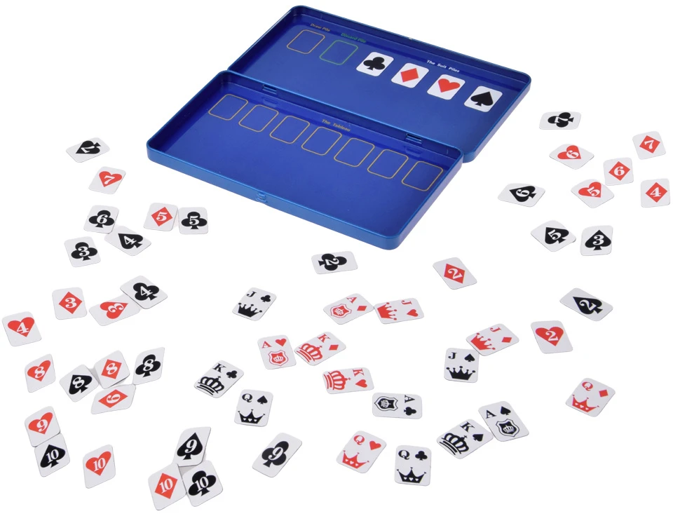 Jokomisiada Magnetic solitaire game - magnetic cards POCKET version for 1 person GR0837