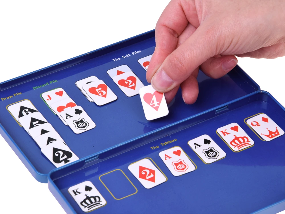 Jokomisiada Magnetic solitaire game - magnetic cards POCKET version for 1 person GR0837