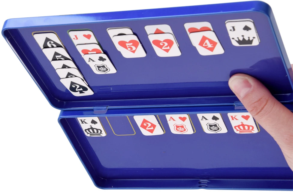 Jokomisiada Magnetic solitaire game - magnetic cards POCKET version for 1 person GR0837
