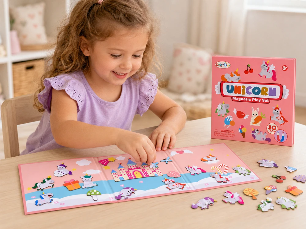 Dėlionė Jokomisiada Magnetic Unicorn Puzzle Board & 30 Magnets ZA6412