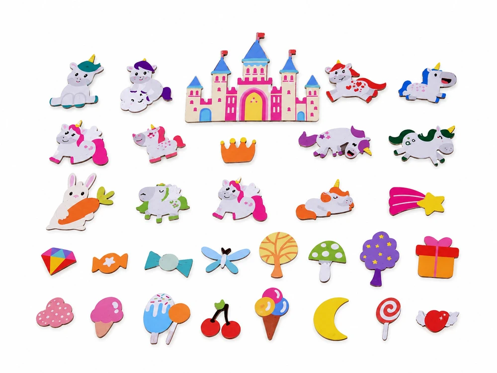 Dėlionė Jokomisiada Magnetic Unicorn Puzzle Board & 30 Magnets ZA6412