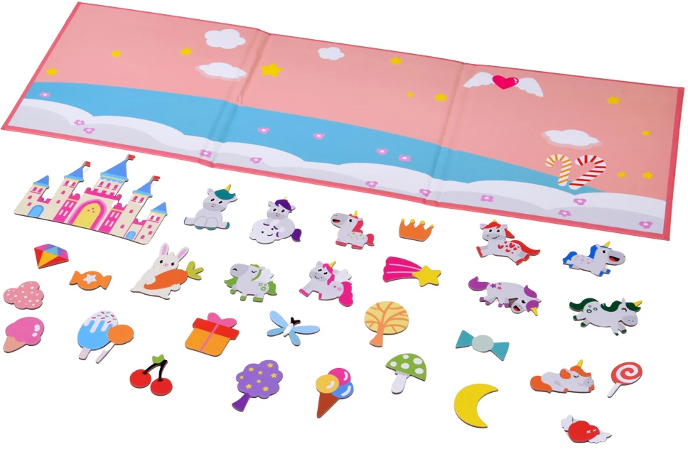 Dėlionė Jokomisiada Magnetic Unicorn Puzzle Board & 30 Magnets ZA6412