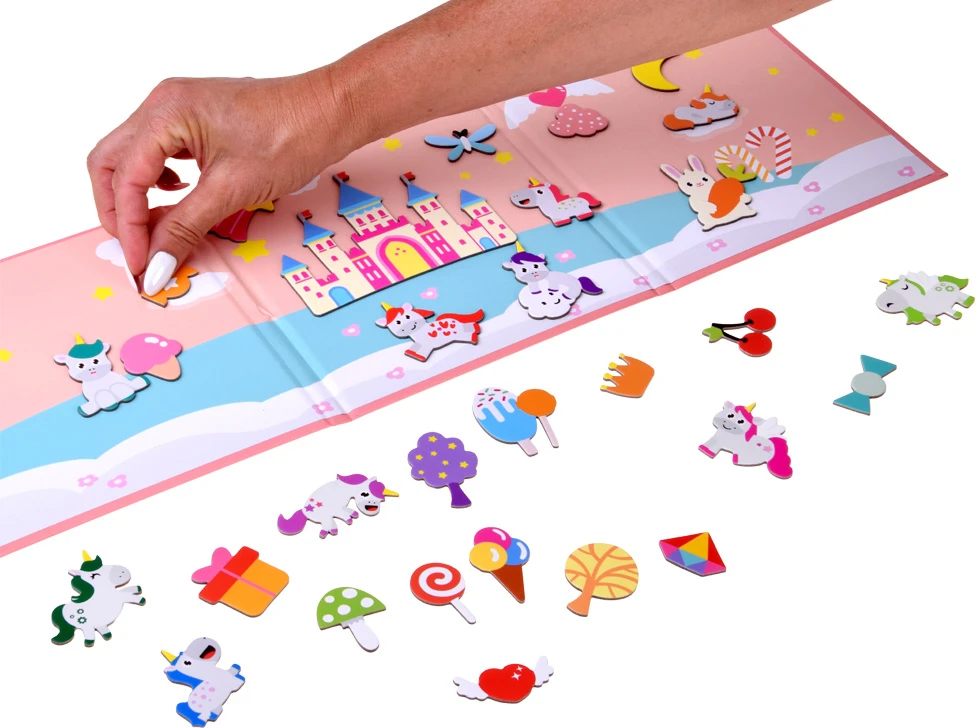 Dėlionė Jokomisiada Magnetic Unicorn Puzzle Board & 30 Magnets ZA6412