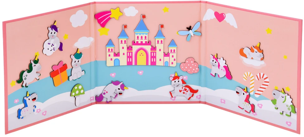 Dėlionė Jokomisiada Magnetic Unicorn Puzzle Board & 30 Magnets ZA6412