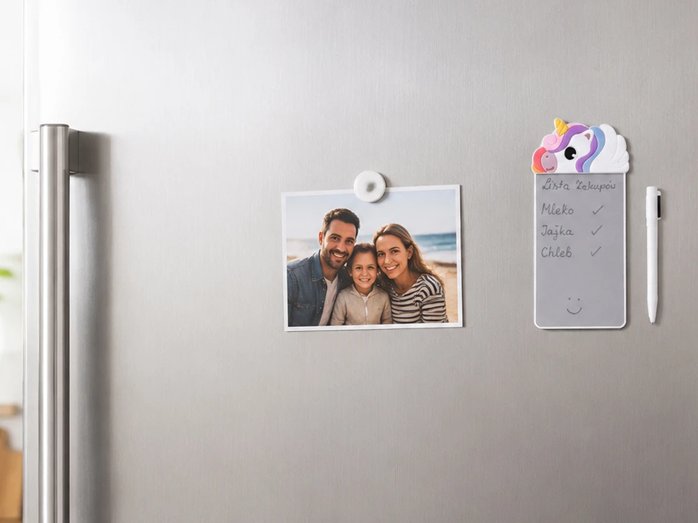 Jokomisiada Magnetic Unicorn Šaldytuvas Notepad Reusable Writing Board with Stylus ZA6460