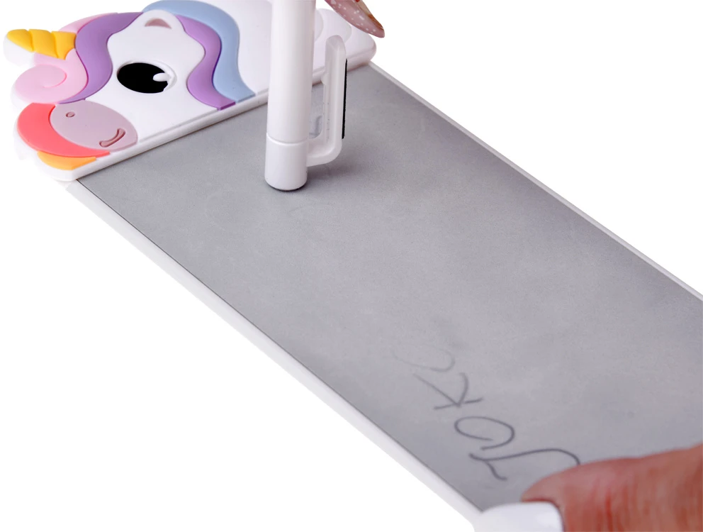 Jokomisiada Magnetic Unicorn Šaldytuvas Notepad Reusable Writing Board with Stylus ZA6460