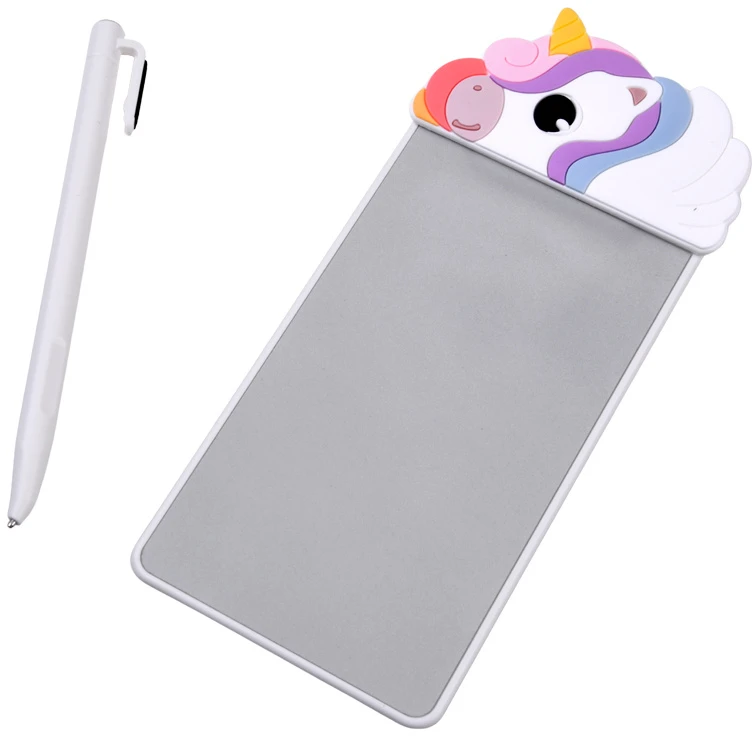 Jokomisiada Magnetic Unicorn Šaldytuvas Notepad Reusable Writing Board with Stylus ZA6460
