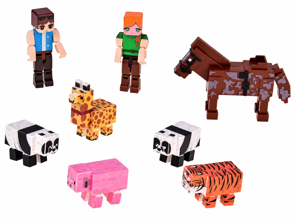 Jokomisiada Magnetic ZOO building blocks - cubes and pikselių 247 pieces ZA6379