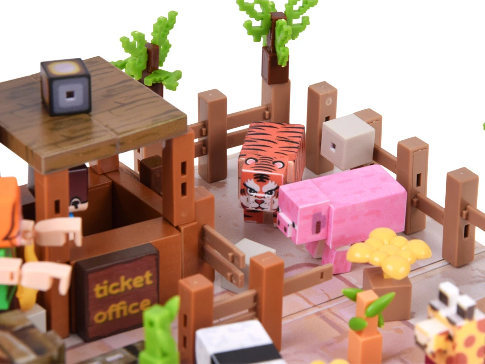 Jokomisiada Magnetic ZOO building blocks - cubes and pikselių 247 pieces ZA6379