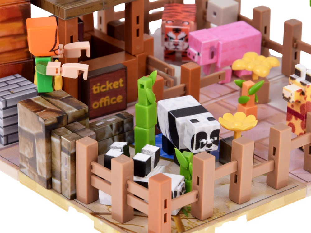 Jokomisiada Magnetic ZOO building blocks - cubes and pikselių 247 pieces ZA6379