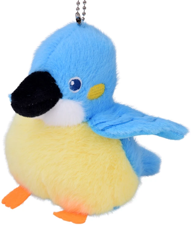 Jokomisiada Mėlyna Felek Plush Bird with Squeaker and Pendant, 13 cm ZA6426