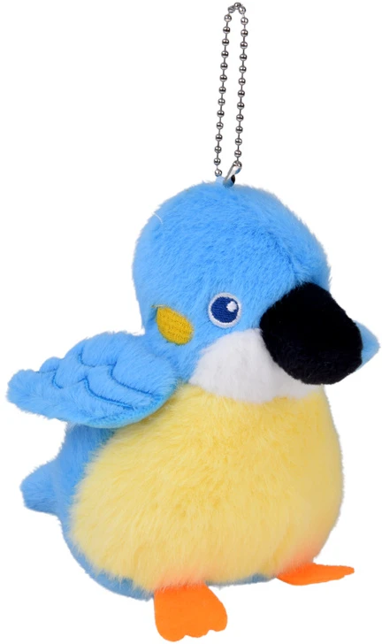 Jokomisiada Mėlyna Felek Plush Bird with Squeaker and Pendant, 13 cm ZA6426