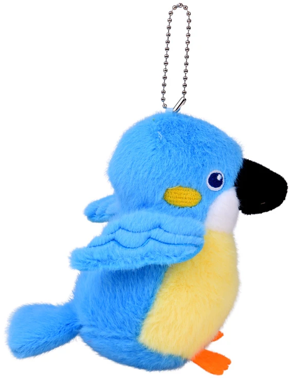 Jokomisiada Mėlyna Felek Plush Bird with Squeaker and Pendant, 13 cm ZA6426