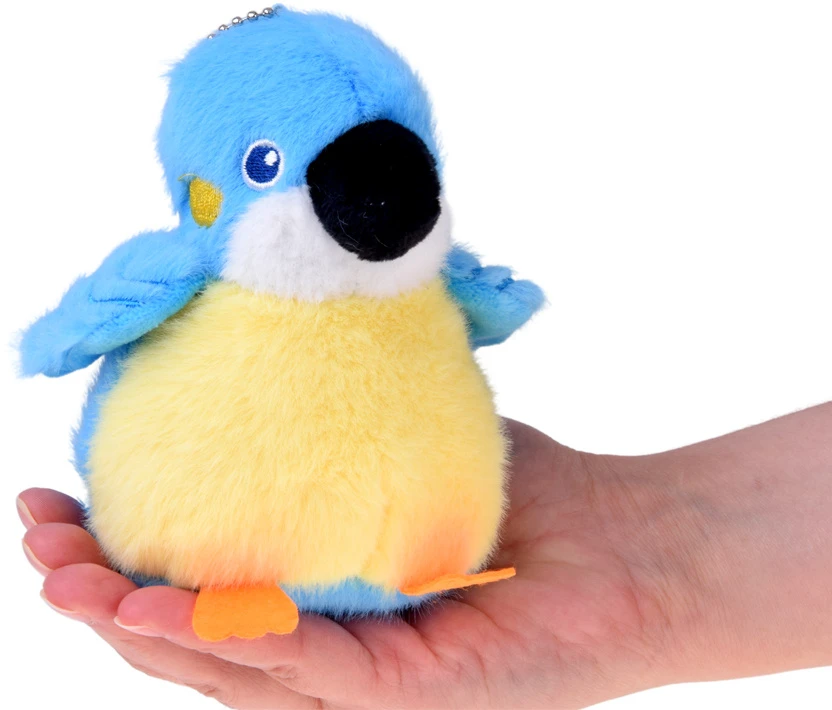 Jokomisiada Mėlyna Felek Plush Bird with Squeaker and Pendant, 13 cm ZA6426