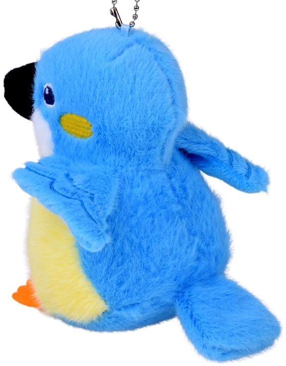 Jokomisiada Mėlyna Felek Plush Bird with Squeaker and Pendant, 13 cm ZA6426